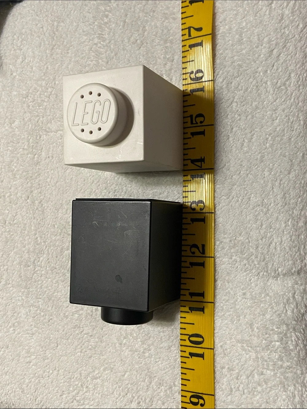 LEGO Black & White salt and pepper shakers